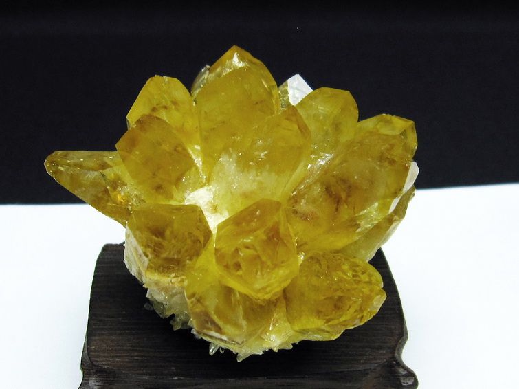 シトリン 水晶クラスター[t802-4472]