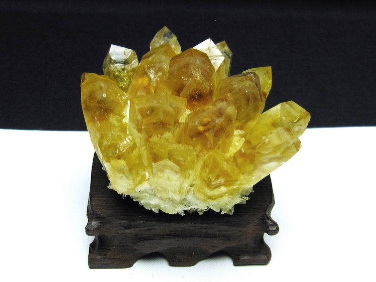 黄水晶 イエロークォーツ クラスター [T802-4480] 1枚目
