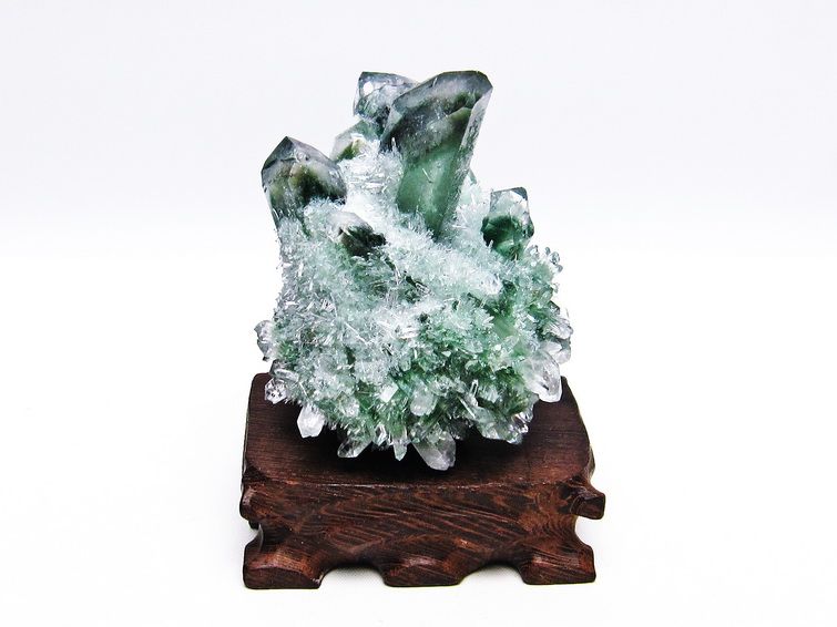 緑水晶 グリーンクォーツ クラスター [t802-4587] 1枚目