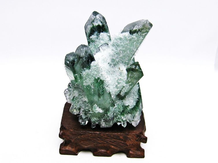 緑水晶 グリーンクォーツ クラスター [t802-4596] 1枚目