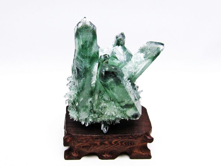 緑水晶 グリーンクォーツ クラスター [t802-4600] 1枚目