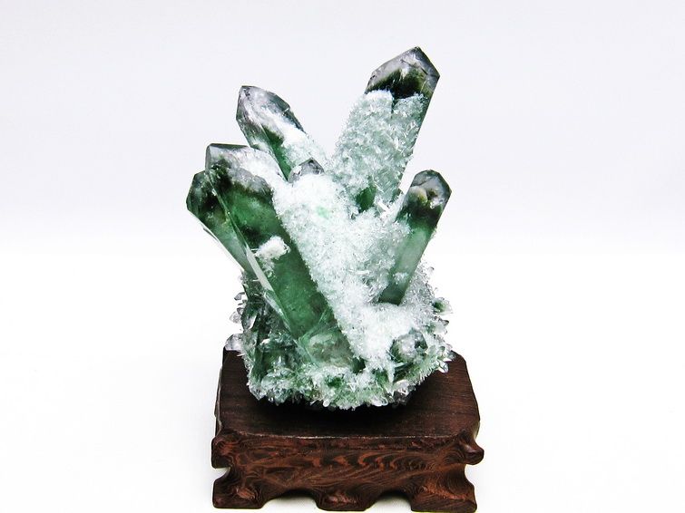 緑水晶 グリーンクォーツ クラスター [t802-4602] 1枚目