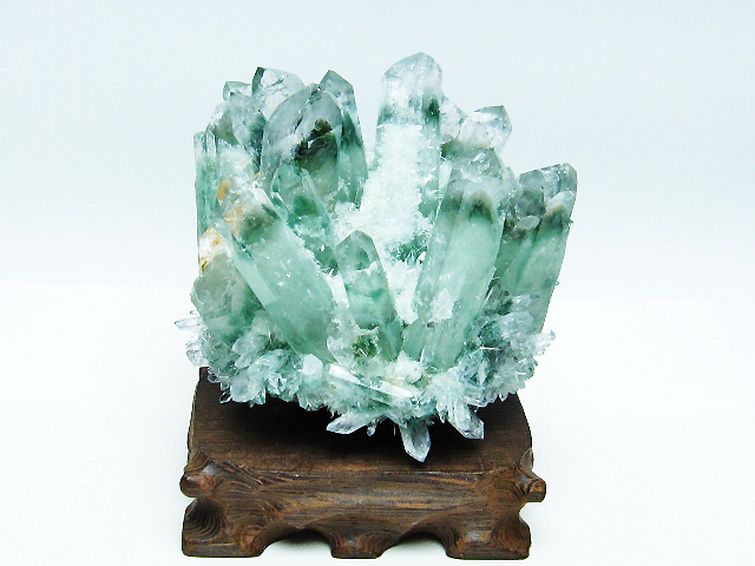 緑水晶 グリーンクォーツ クラスター[T802-5390] 1枚目