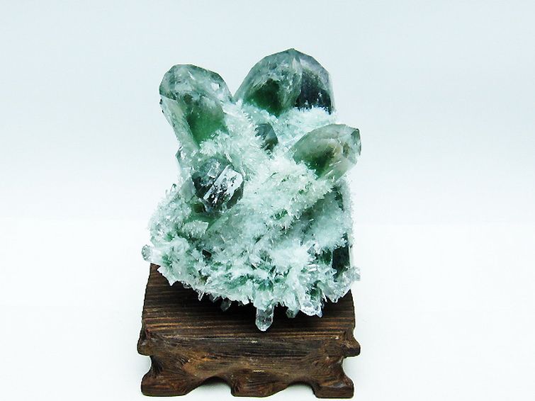 緑水晶 グリーンクォーツ クラスター[T802-5460] 1枚目