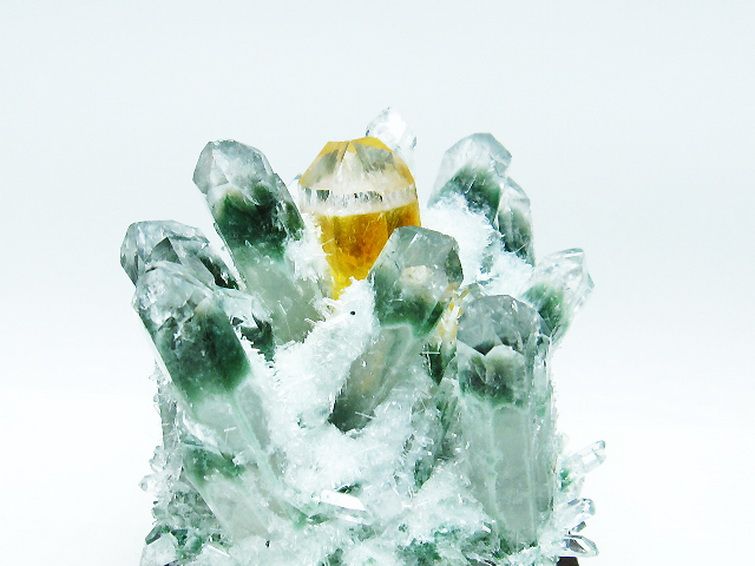 緑水晶 グリーンクォーツ クラスター[T802-5479] 2枚目