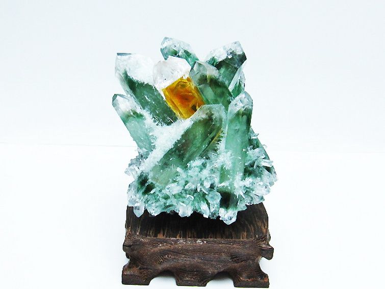 緑水晶 グリーンクォーツ クラスター[T802-5526] 1枚目