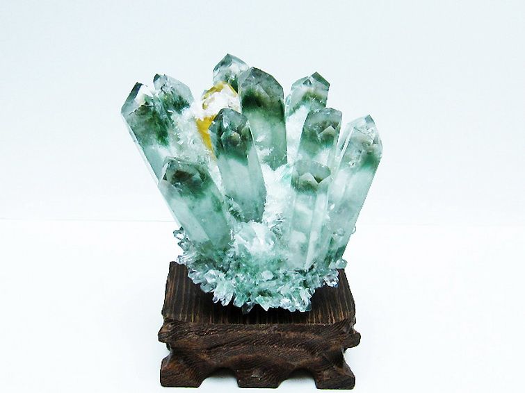 緑水晶 グリーンクォーツ クラスター[T802-5528] 1枚目