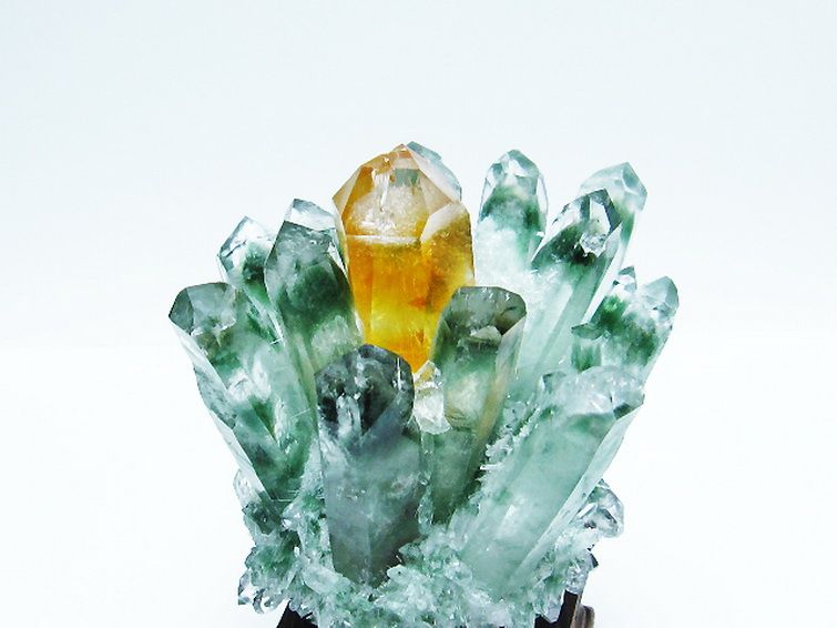 緑水晶 グリーンクォーツ クラスター[T802-5534] 3枚目