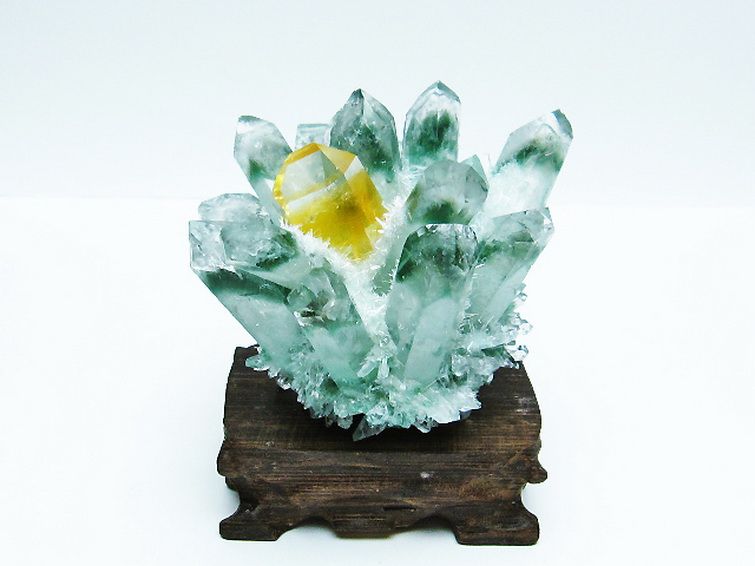 緑水晶 グリーンクォーツ クラスター [t802-5537] 1枚目