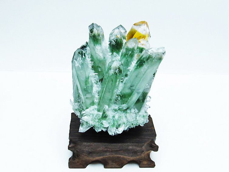 緑水晶 グリーンクォーツ クラスター[T802-5544] 1枚目