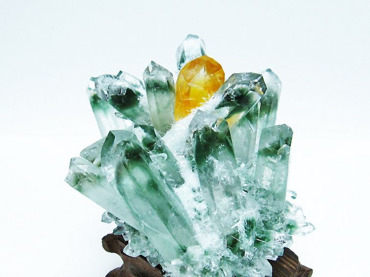 緑水晶 グリーンクォーツ クラスター[T802-5564] 3枚目