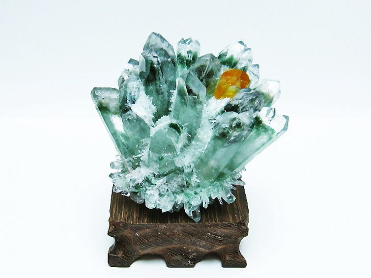 緑水晶 グリーンクォーツ クラスター [t802-5569]