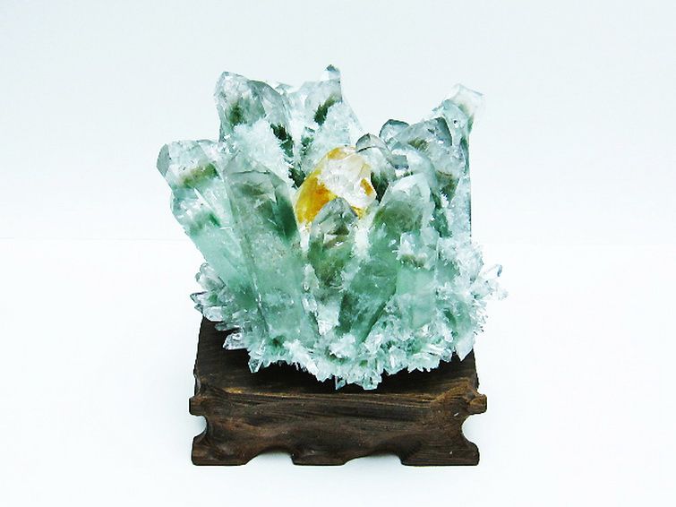緑水晶 グリーンクォーツ クラスター [t802-5580] 1枚目