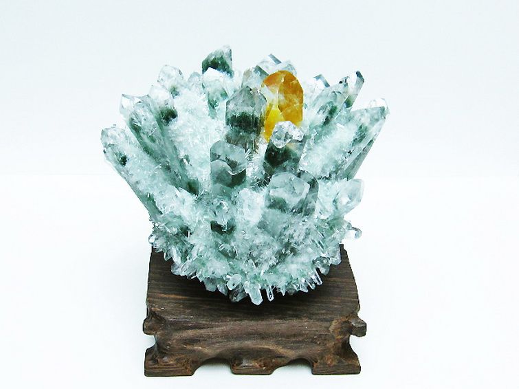 緑水晶 グリーンクォーツ クラスター t802-5585の説明 - 通販 - Yahoo