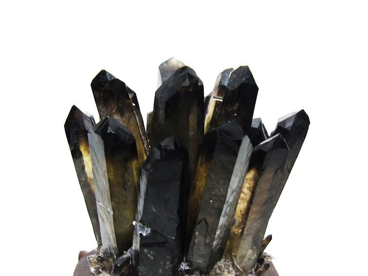 アーカンソー産 モリオン 純天然 黒水晶 クラスター[t802-5931]