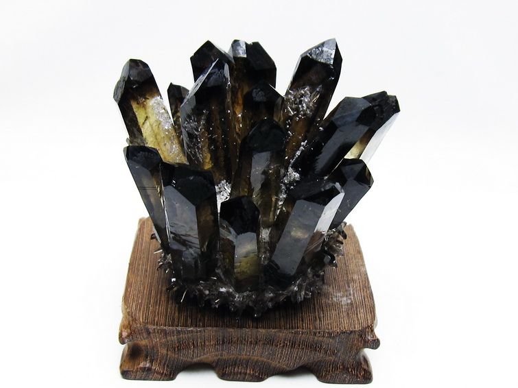 黒水晶 ブラッククォーツ クラスター[T802-6095] 1枚目