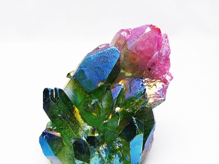 オーラ水晶 オーラクリスタル クラスター (レインボー)[T802-6117] 3枚目