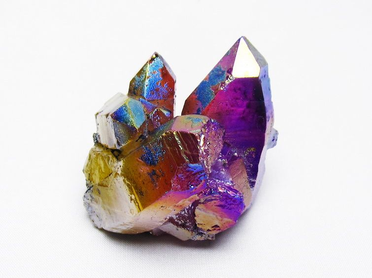 オーラ水晶 オーラクリスタル クラスター (レインボー)[t802-6134]