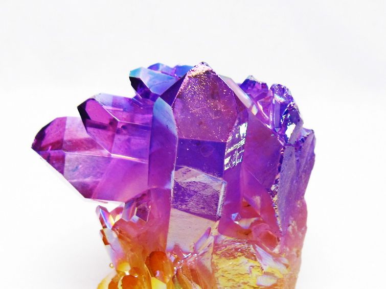 オーラ水晶 オーラクリスタル クラスター (レインボー)[t802-6146]