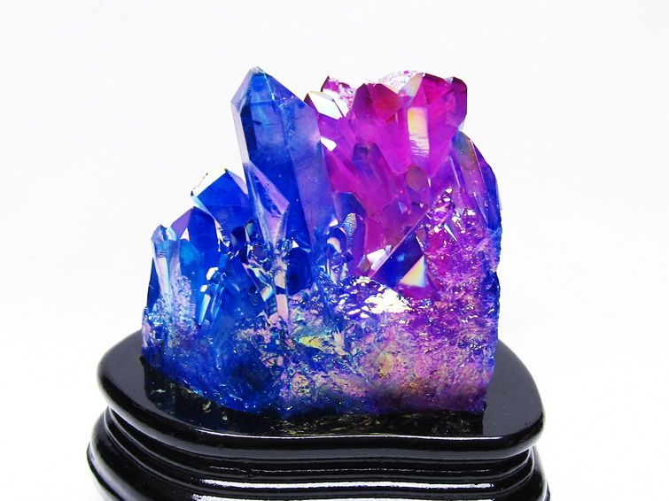 オーラ水晶 オーラクリスタル クラスター (レインボー) [t802-6191] 1枚目