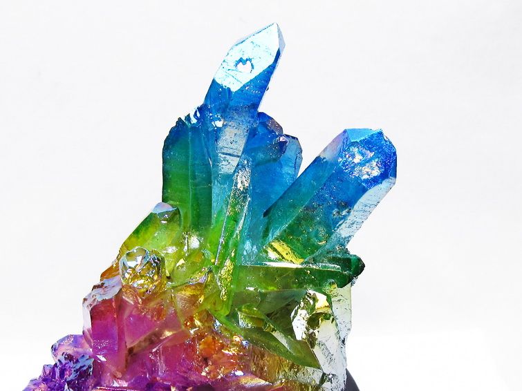 オーラ水晶 オーラクリスタル クラスター (レインボー)[T802-6198] 2枚目