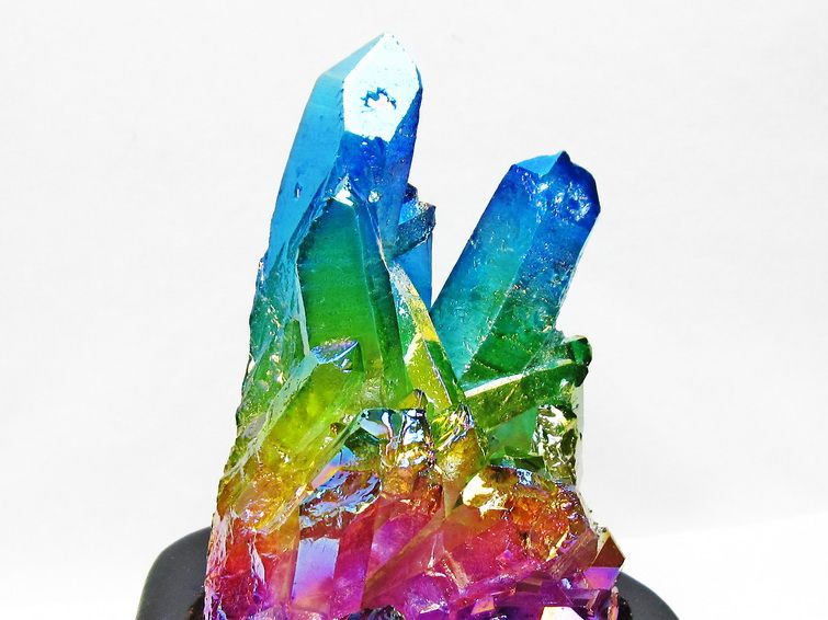 オーラ水晶 オーラクリスタル クラスター (レインボー)[T802-6198] 3枚目
