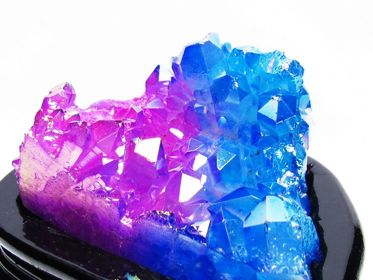 フローライト　オーラクリスタル　2点ダイヤモンド　スタンド付　12㎝ フローライト オーラクリスタル 2点ダイヤモンド スタンド付 12