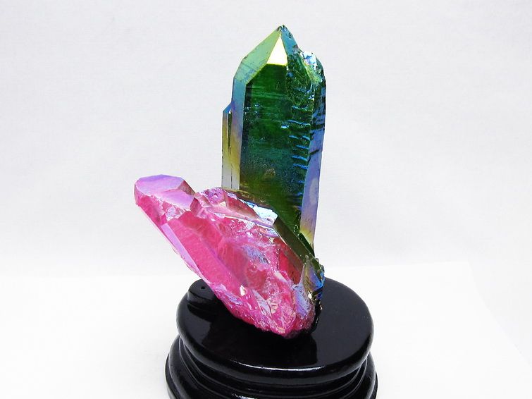 オーラ水晶 オーラクリスタル クラスター (レインボー)[T802-6210] 1枚目