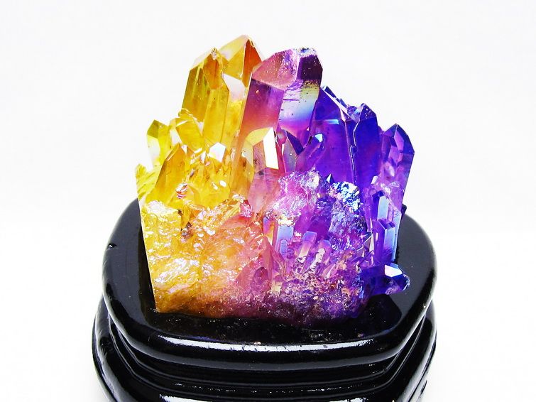 オ―ロラクリスタル クラスタ― オーラ水晶 オーラクリスタル クラスター (レインボー)[t802-6223]