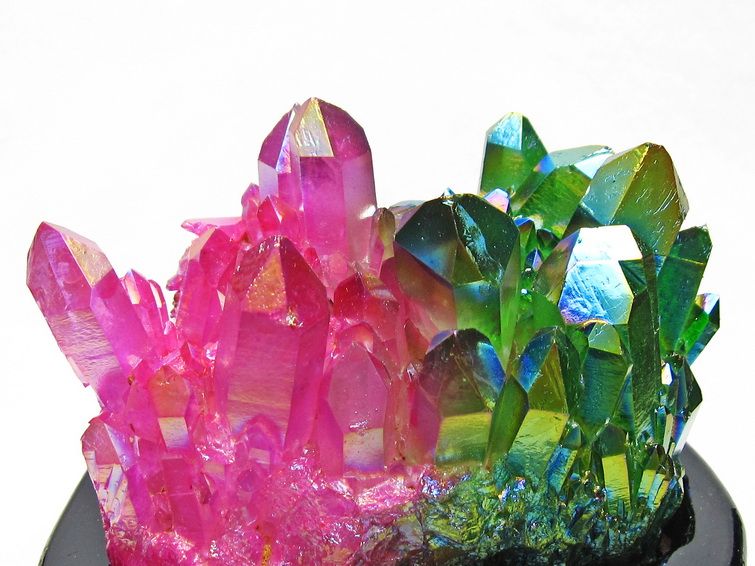 オーラ水晶 オーラクリスタル クラスター (レインボー) [t802-6229] 3枚目