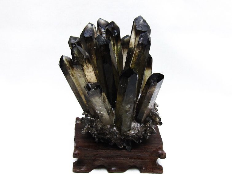 黒水晶 ブラッククォーツ クラスター [t802-6245] 1枚目