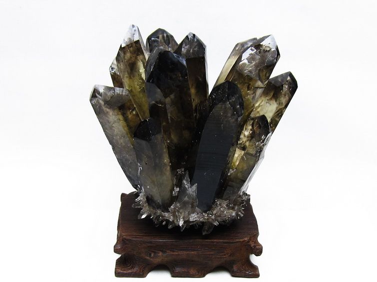 黒水晶 ブラッククォーツ クラスター [t802-6246] 1枚目