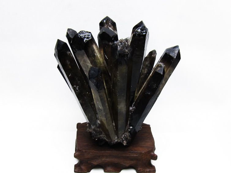 黒水晶 ブラッククォーツ クラスター [t802-6249] 1枚目