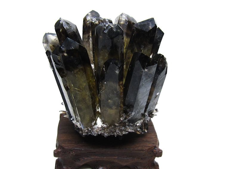 黒水晶 ブラッククォーツ クラスター [t802-6255] 1枚目