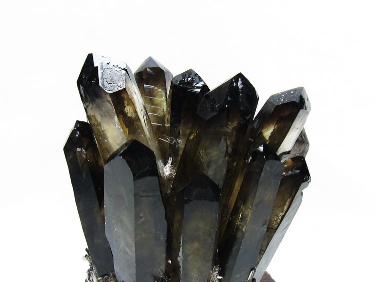 黒水晶 ブラッククォーツ クラスター [t802-6261]