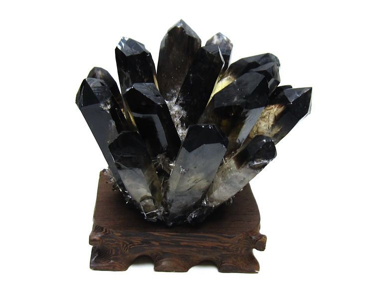 黒水晶 ブラッククォーツ クラスター [t802-6262] 1枚目