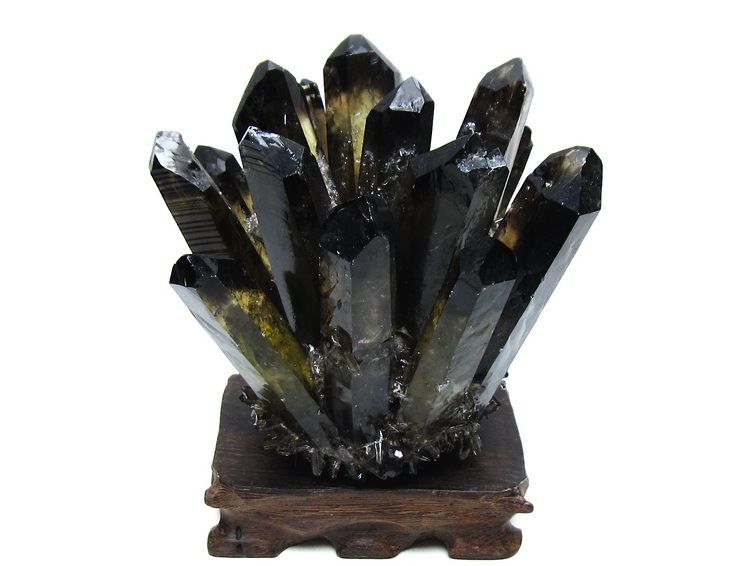 黒水晶 ブラッククォーツ クラスター [t802-6264] 1枚目