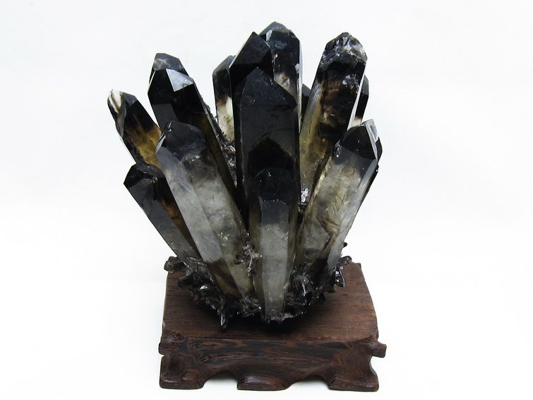 黒水晶 ブラッククォーツ クラスター [t802-6267] 1枚目