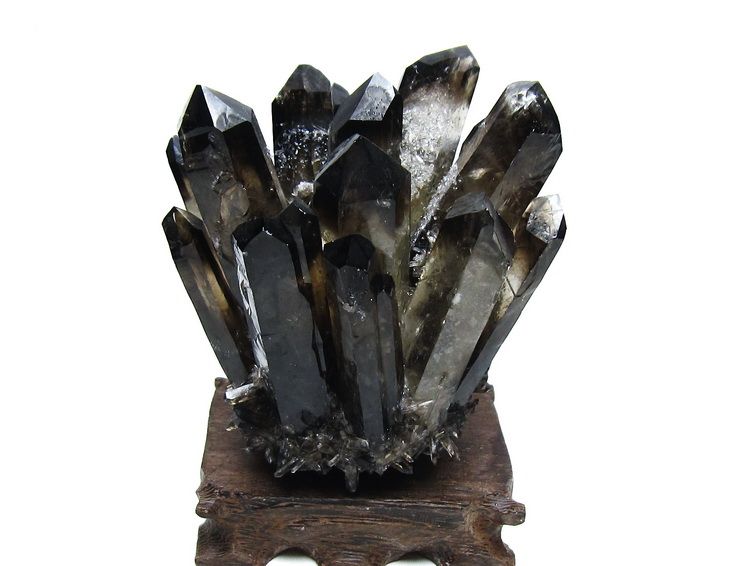 黒水晶 ブラッククォーツ クラスター [t802-6268] 1枚目