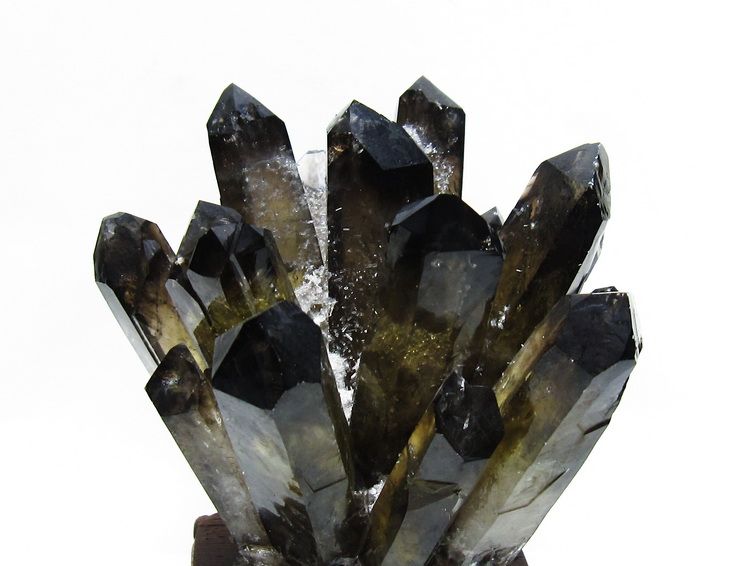 1.1Kg 黒水晶 ブラッククォーツ クラスター [t802-6278] 2枚目