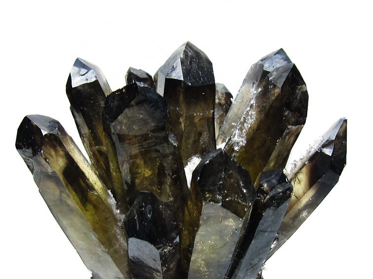 1.1Kg 黒水晶 ブラッククォーツ クラスター [t802-6278] 3枚目