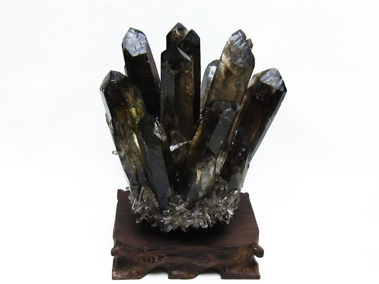 黒水晶 ブラッククォーツ クラスター [t802-6284] 1枚目