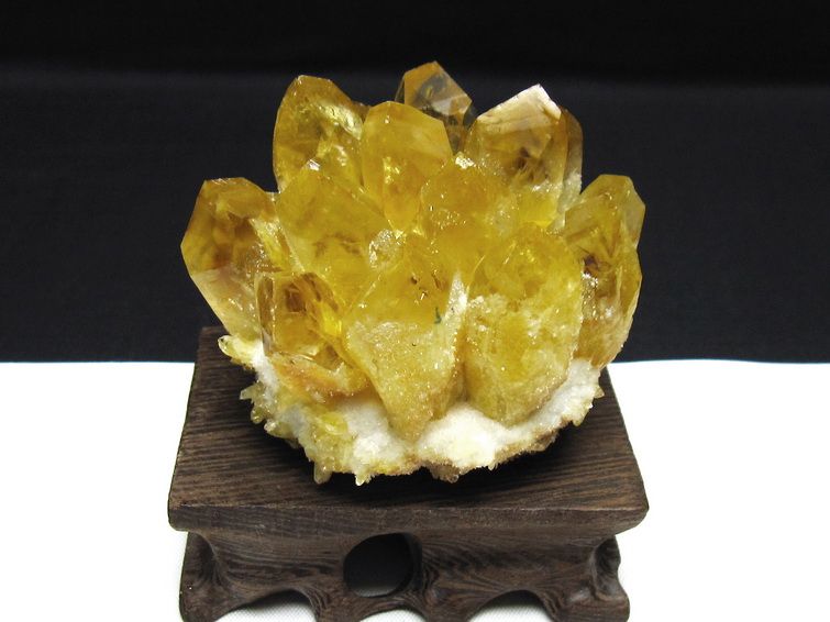 黄水晶 イエロークォーツ クラスター  [t802-6313] 1枚目