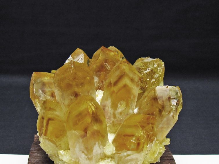 黄水晶 イエロークォーツ クラスター  [t802-6389] 3枚目