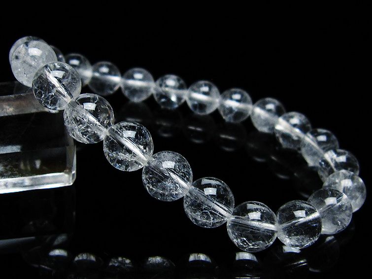 クラック水晶 ブレスレット 9mm [t82-10466] 1枚目