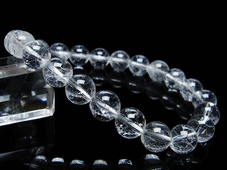 クラック水晶 ブレスレット 9mm [t82-10478] 1枚目
