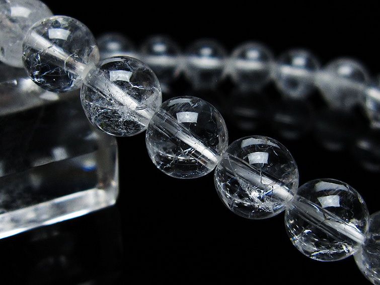 クラック水晶 ブレスレット 9mm [t82-10478] 3枚目