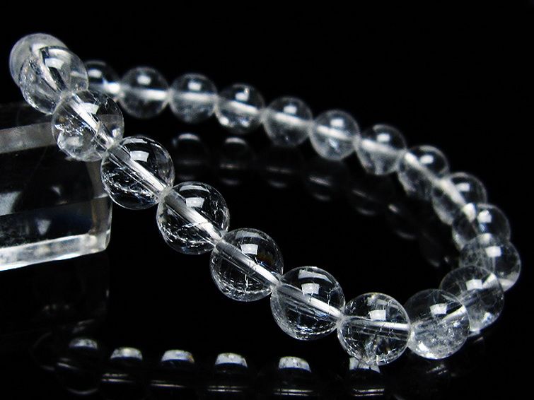クラック水晶 ブレスレット 9mm [t82-10487] 1枚目
