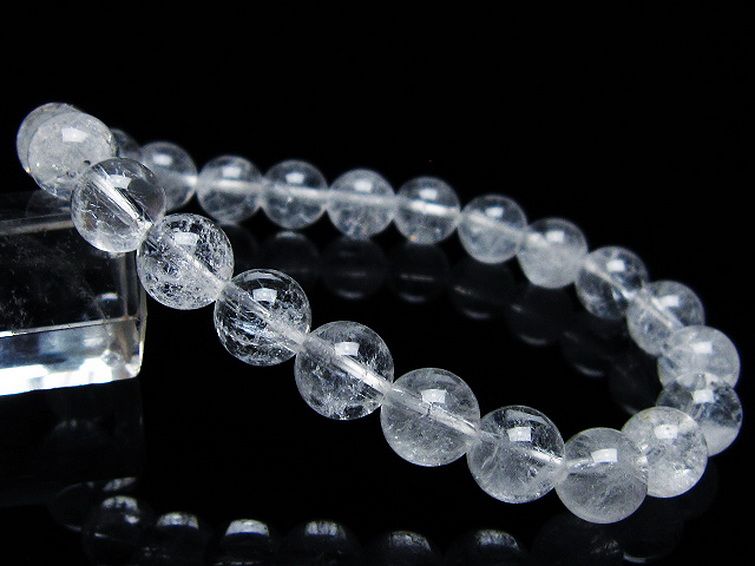 クラック水晶 ブレスレット 9mm [t82-10615] 1枚目