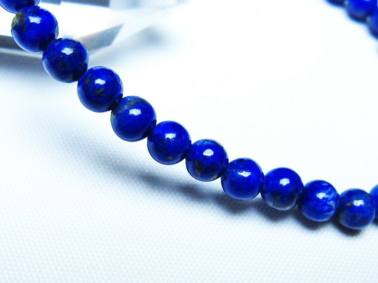 ラピスラズリ ブレスレット 5mm [T83-11316] 3枚目